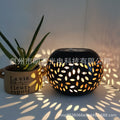 Solar Iron Art Lantern for Outdoor Garden Use